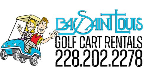 Beach golf cart rental logo