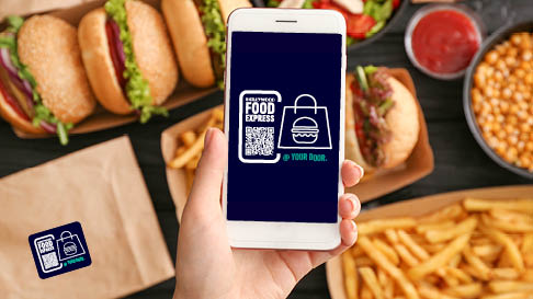 order online logo on phone screen