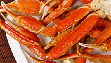 plate of crab legs