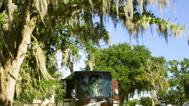 RV park with trees